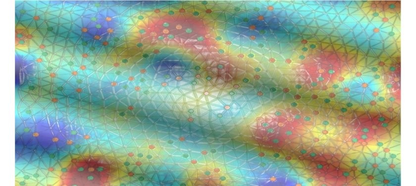 Enhancement of Long Range Correlations in a 2D Vortex Lattice by an Incommensurate 1D Disorder Potential