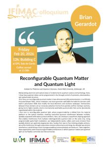 Reconfigurable Quantum Matter and Quantum Light - Poster