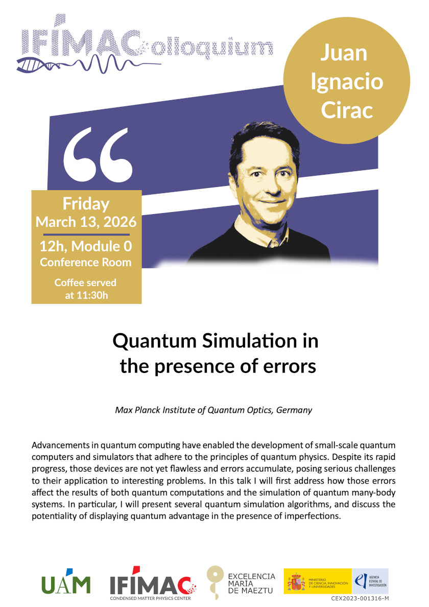 Quantum Simulation in the Presence of Errors - Poster