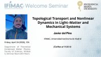 Topological Transport and Nonlinear Dynamics in Light–Matter and Mechanical Systems