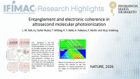 Entanglement and Electronic Coherence in Attosecond Molecular Photoionization