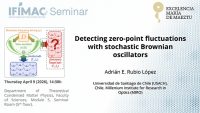 Detecting Zero-Point Fluctuations with Stochastic Brownian Oscillators