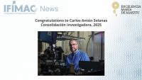 Congratulations to Carlos Antón Solanas, Consolidación Investigadora, 2025