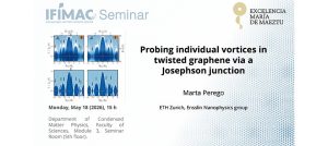 Probing Individual Vortices in Twisted Graphene via a Josephson Junction - Featured