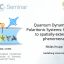 Quantum Dynamics of Polaritonic Systems: From Local to Spatially-Extended Phenomena