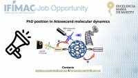 PhD Position in Attosecond Molecular Dynamics