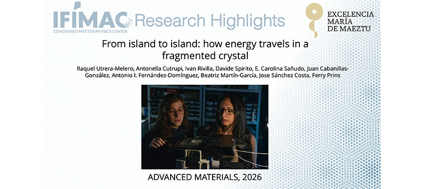From Island to Island: How Energy Travels in a Fragmented Crystal